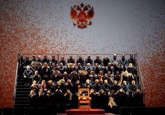 Dress rehearsal of "Tsar Boris" opera