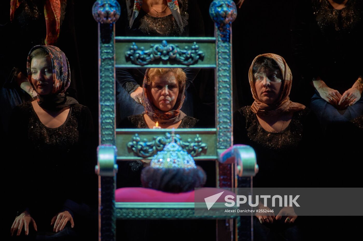 Dress rehearsal of "Tsar Boris" opera