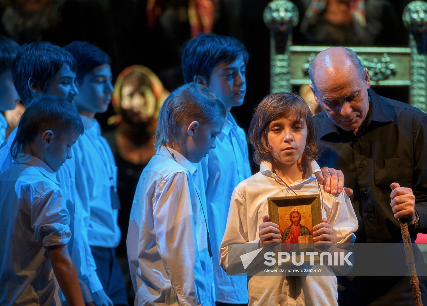 Dress rehearsal of "Tsar Boris" opera