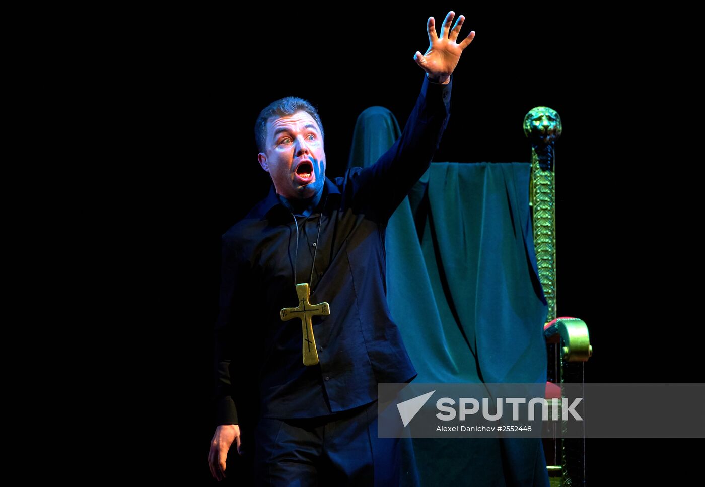 Dress rehearsal of "Tsar Boris" opera