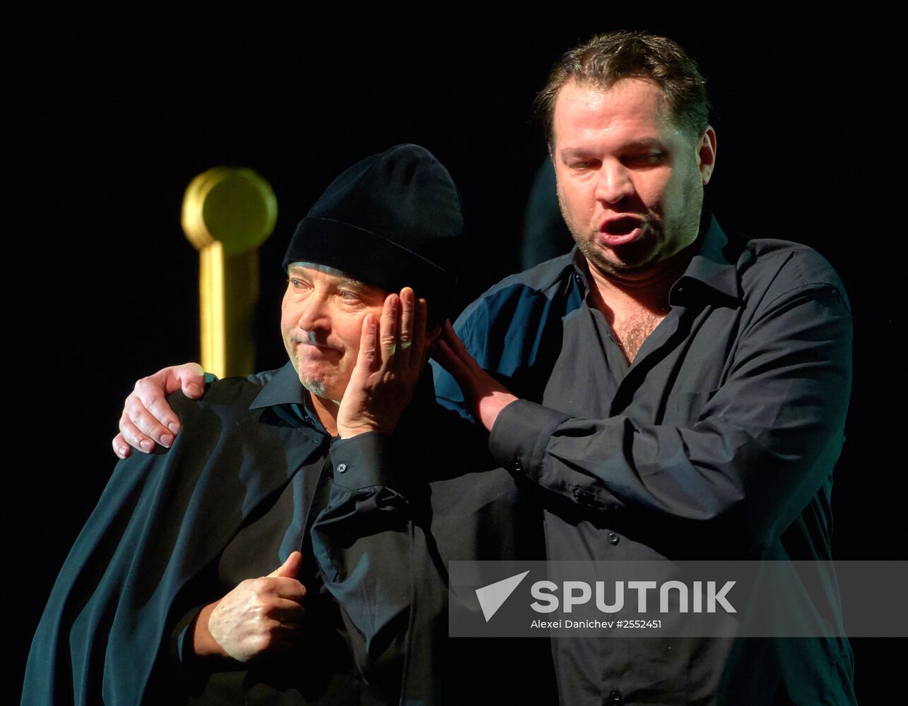 Dress rehearsal of "Tsar Boris" opera