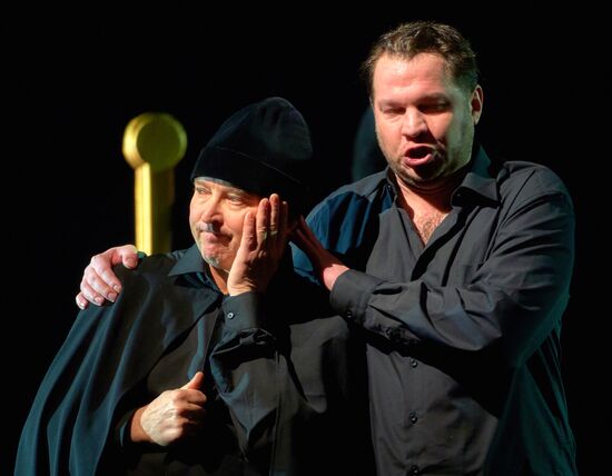 Dress rehearsal of "Tsar Boris" opera