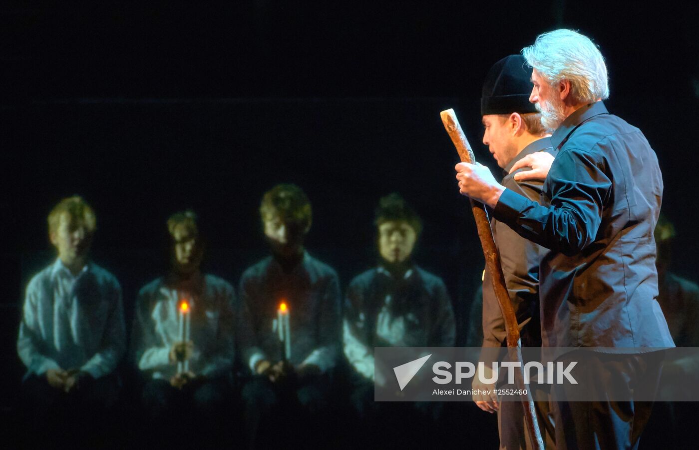 Dress rehearsal of "Tsar Boris" opera