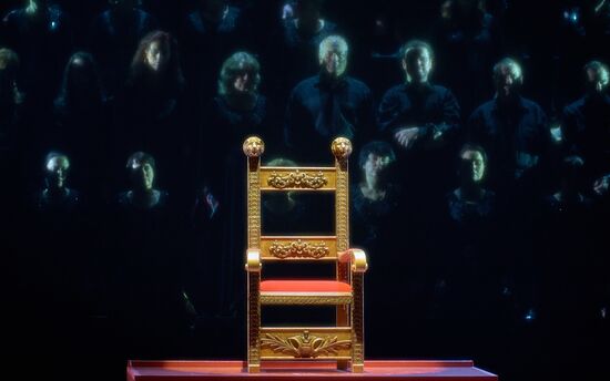Dress rehearsal of "Tsar Boris" opera