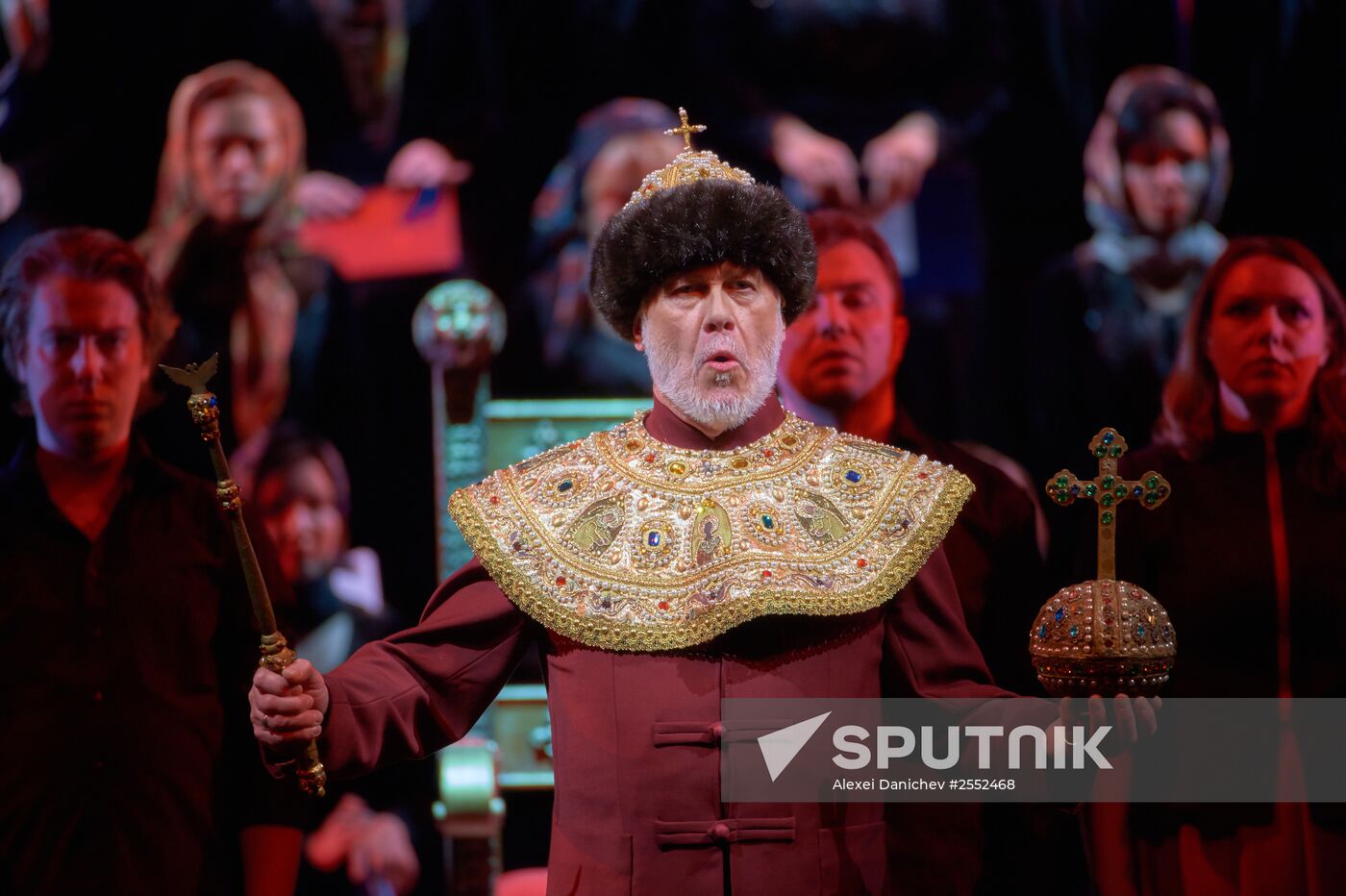 Dress rehearsal of "Tsar Boris" opera