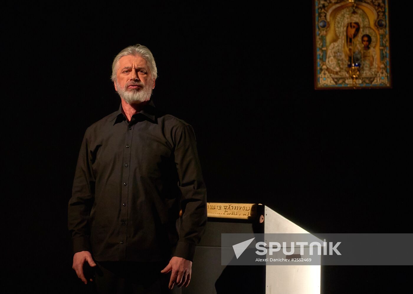 Dress rehearsal of "Tsar Boris" opera