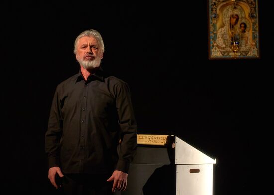 Dress rehearsal of "Tsar Boris" opera