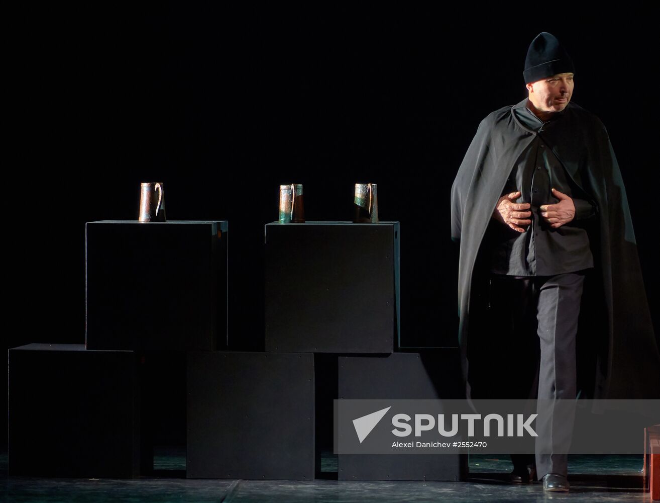 Dress rehearsal of "Tsar Boris" opera