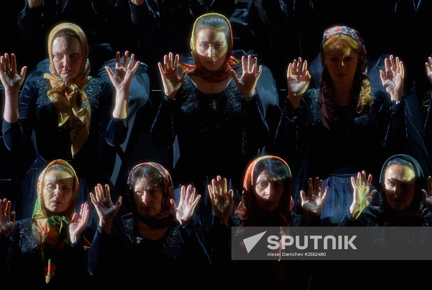 Dress rehearsal of "Tsar Boris" opera