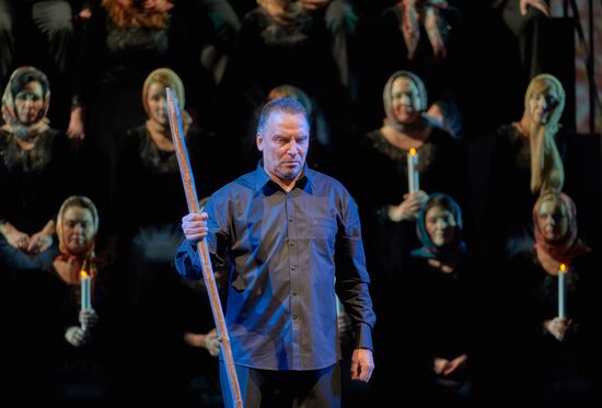 Dress rehearsal of "Tsar Boris" opera