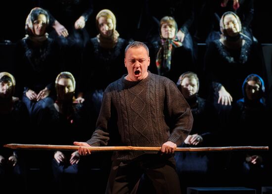 Dress rehearsal of "Tsar Boris" opera