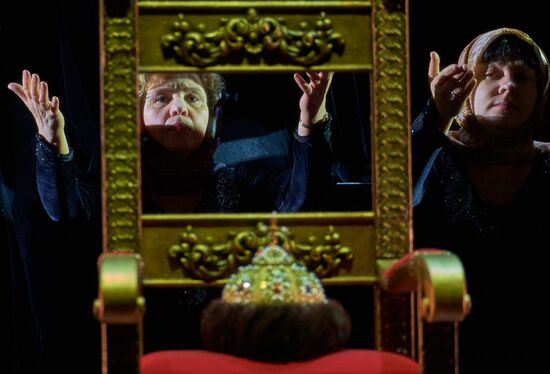Dress rehearsal of "Tsar Boris" opera