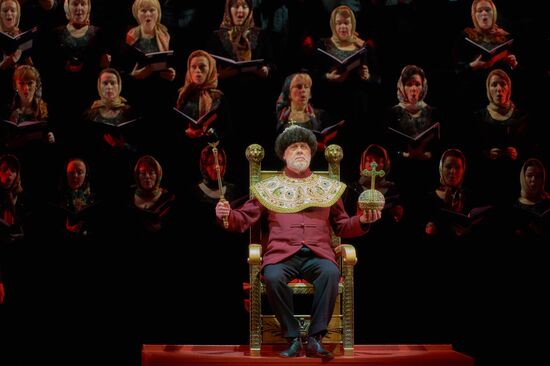Dress rehearsal of "Tsar Boris" opera