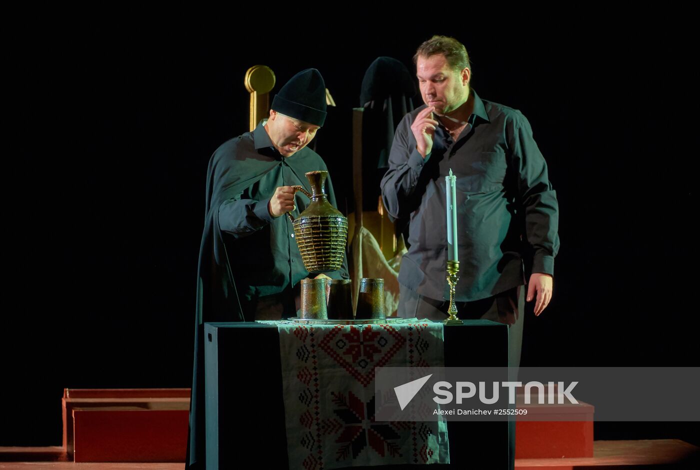Dress rehearsal of "Tsar Boris" opera