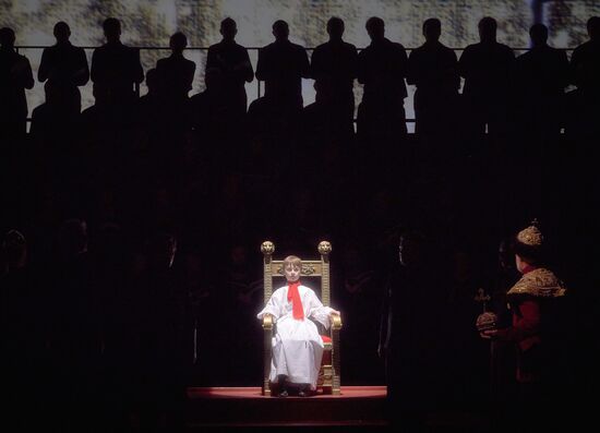 Dress rehearsal of "Tsar Boris" opera