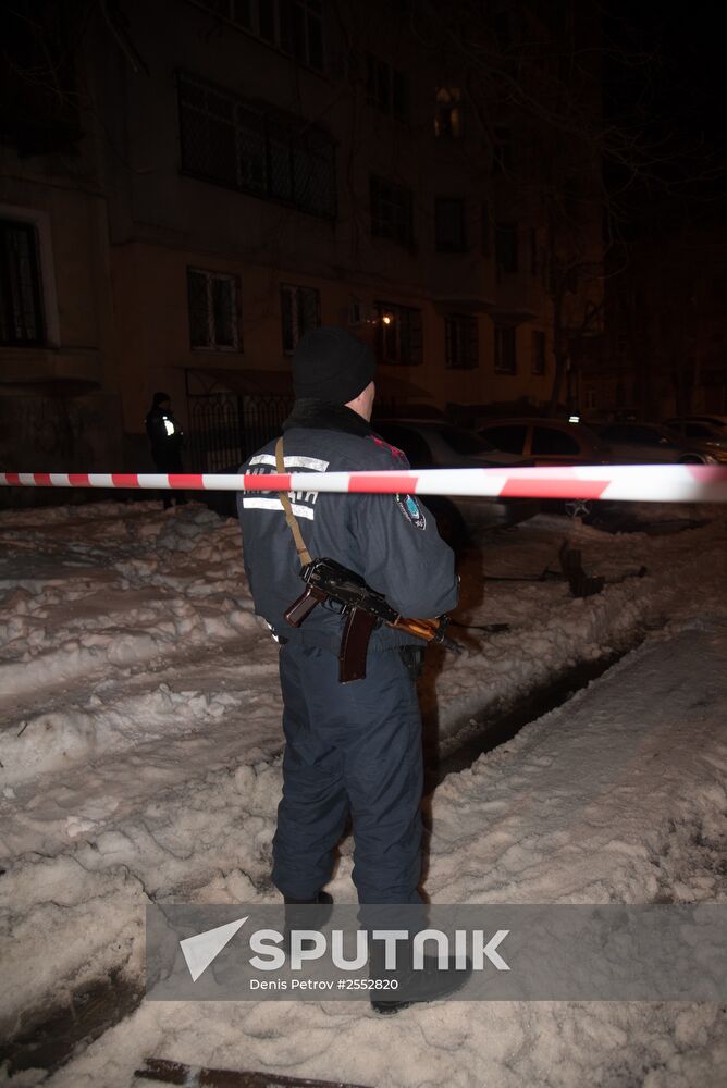 Explosion near volunteer center in Odessa