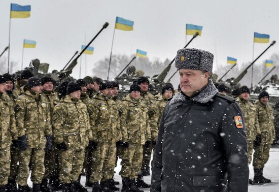 Ukrainian president Petro Poroshenko visits Zhitomir Region