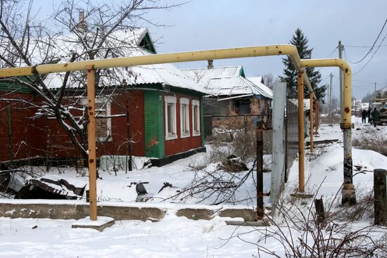 Aftermath of Donetsk shelling by Ukrainian army