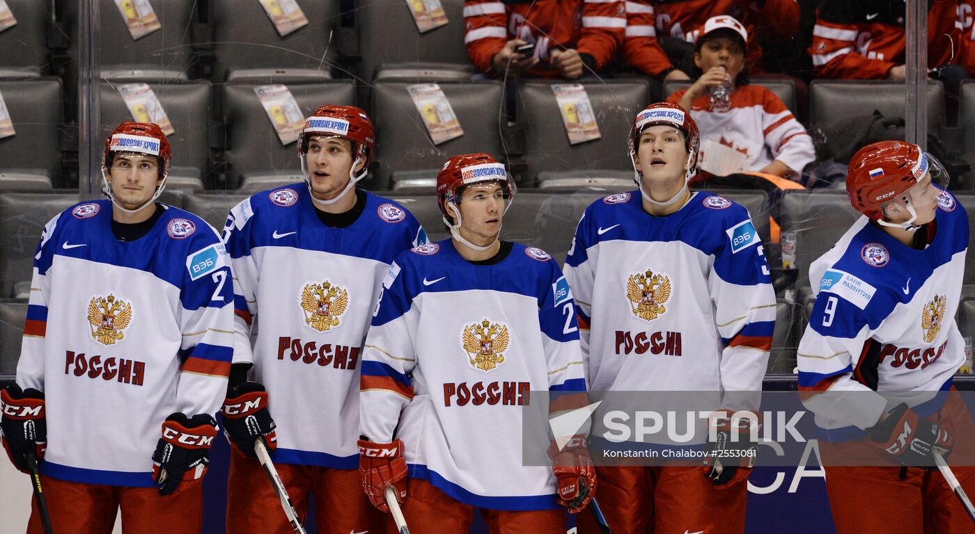 Ice Hockey World Junior Championships. Canada vs. Russia