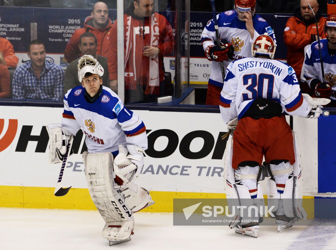 Ice Hockey World Junior Championships. Canada vs. Russia