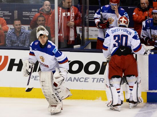 Ice Hockey World Junior Championships. Canada vs. Russia