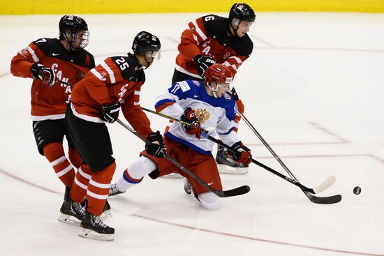 Ice Hockey World Junior Championships. Canada vs. Russia