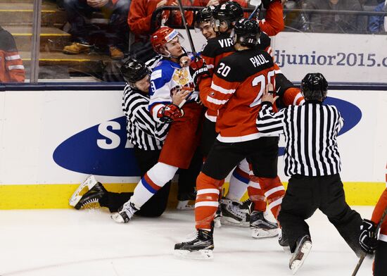 Ice Hockey World Junior Championships. Canada vs. Russia