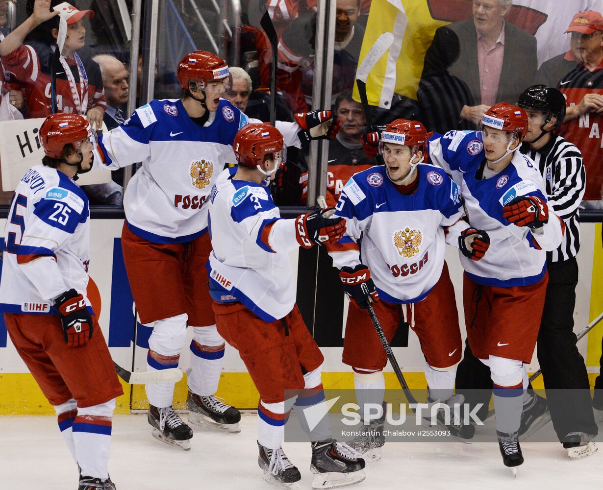 Ice Hockey World Junior Championships. Canada vs. Russia