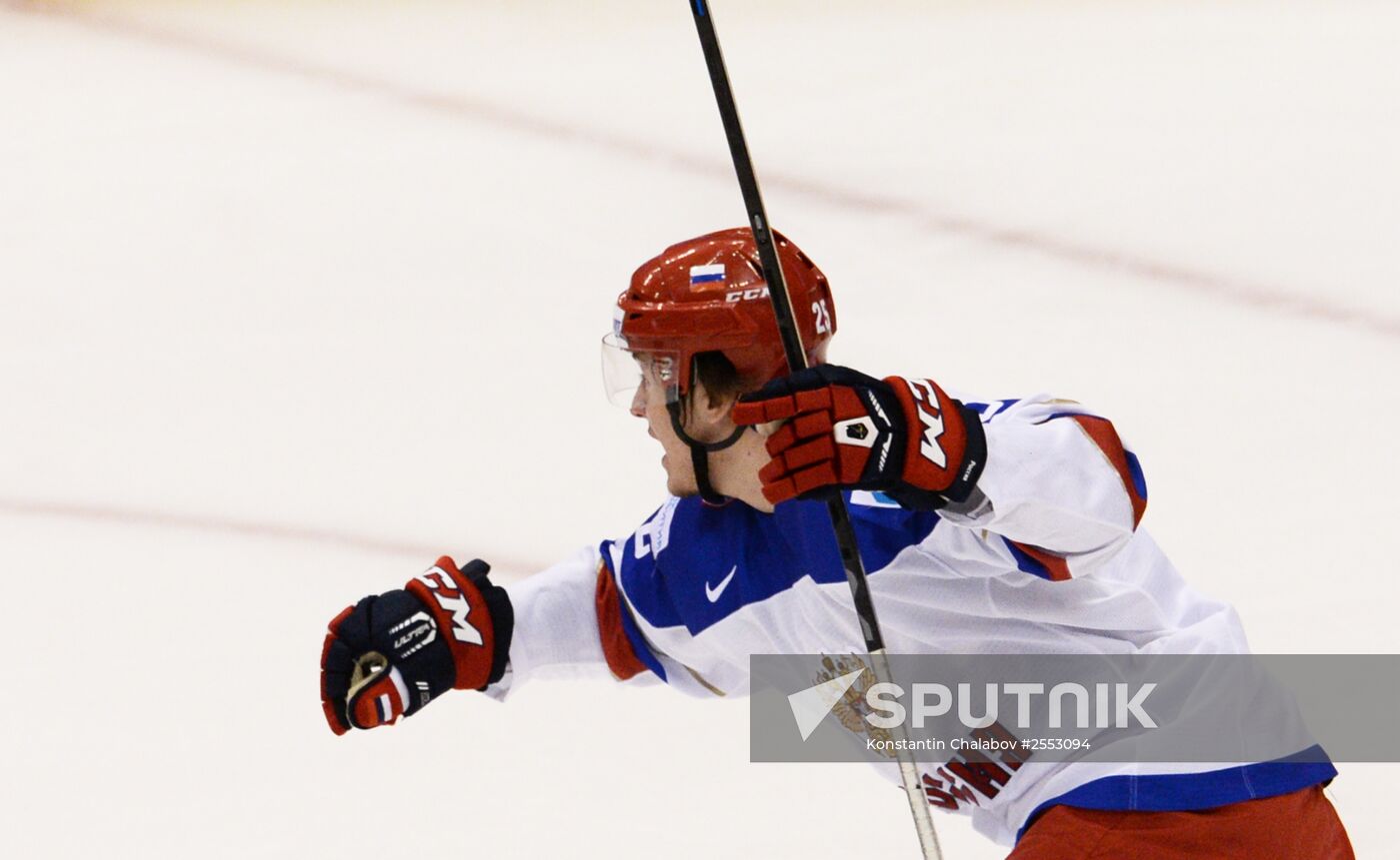 Ice Hockey World Junior Championships. Canada vs. Russia