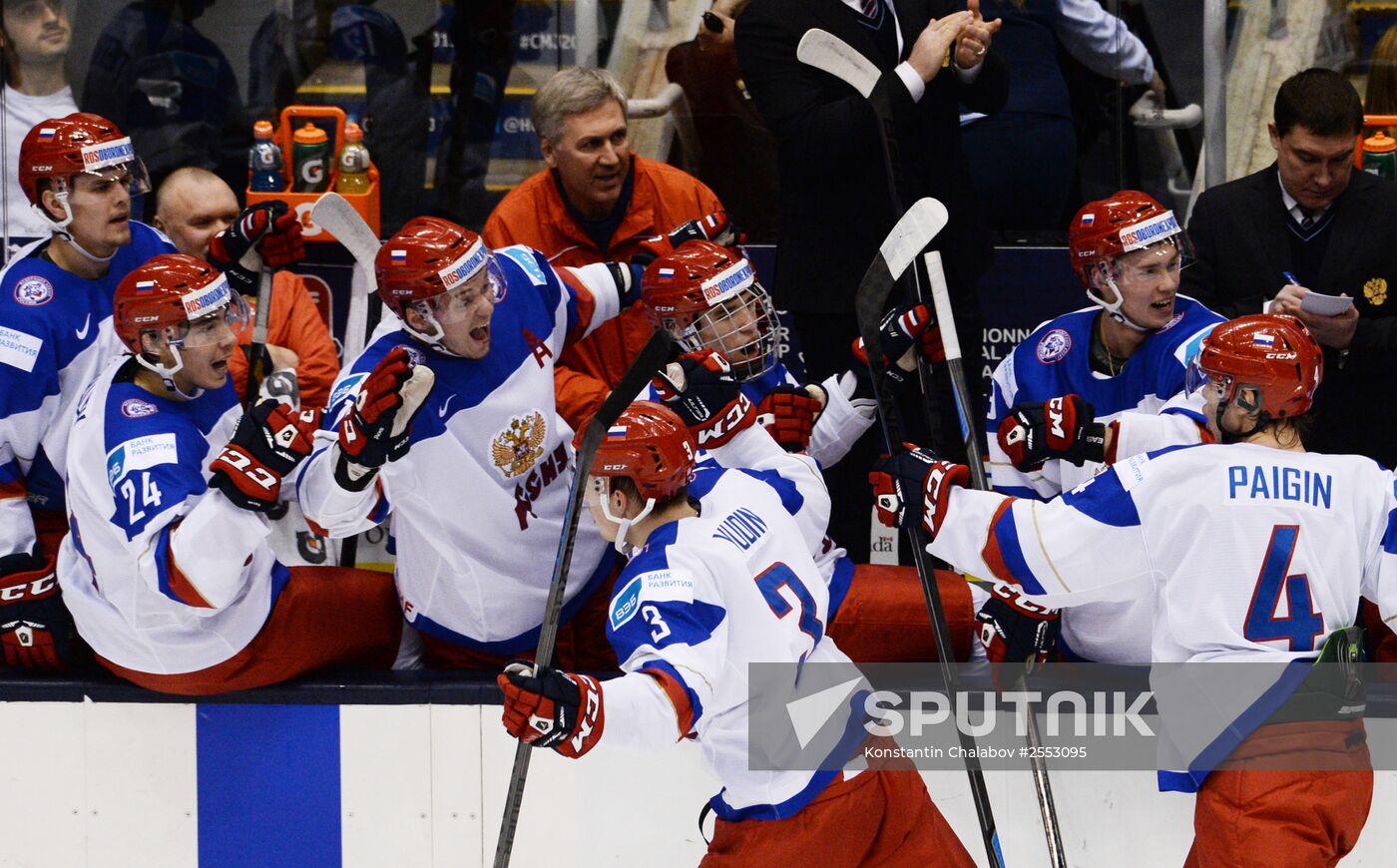 Ice Hockey World Junior Championships. Canada vs. Russia