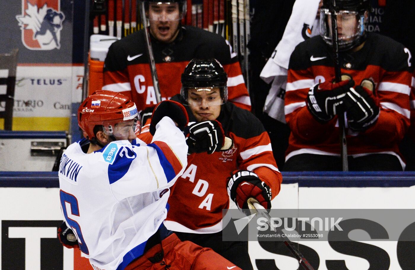 Ice Hockey World Junior Championships. Canada vs. Russia