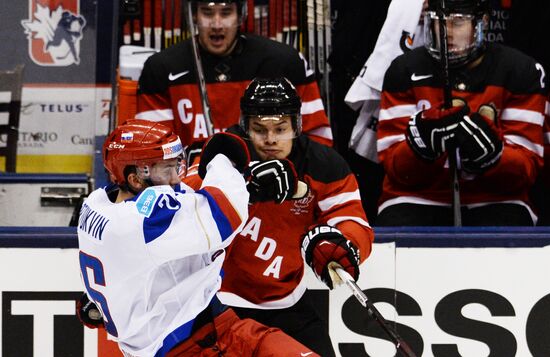 Ice Hockey World Junior Championships. Canada vs. Russia