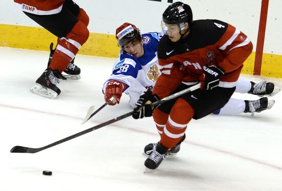 Ice Hockey World Junior Championships. Canada vs. Russia