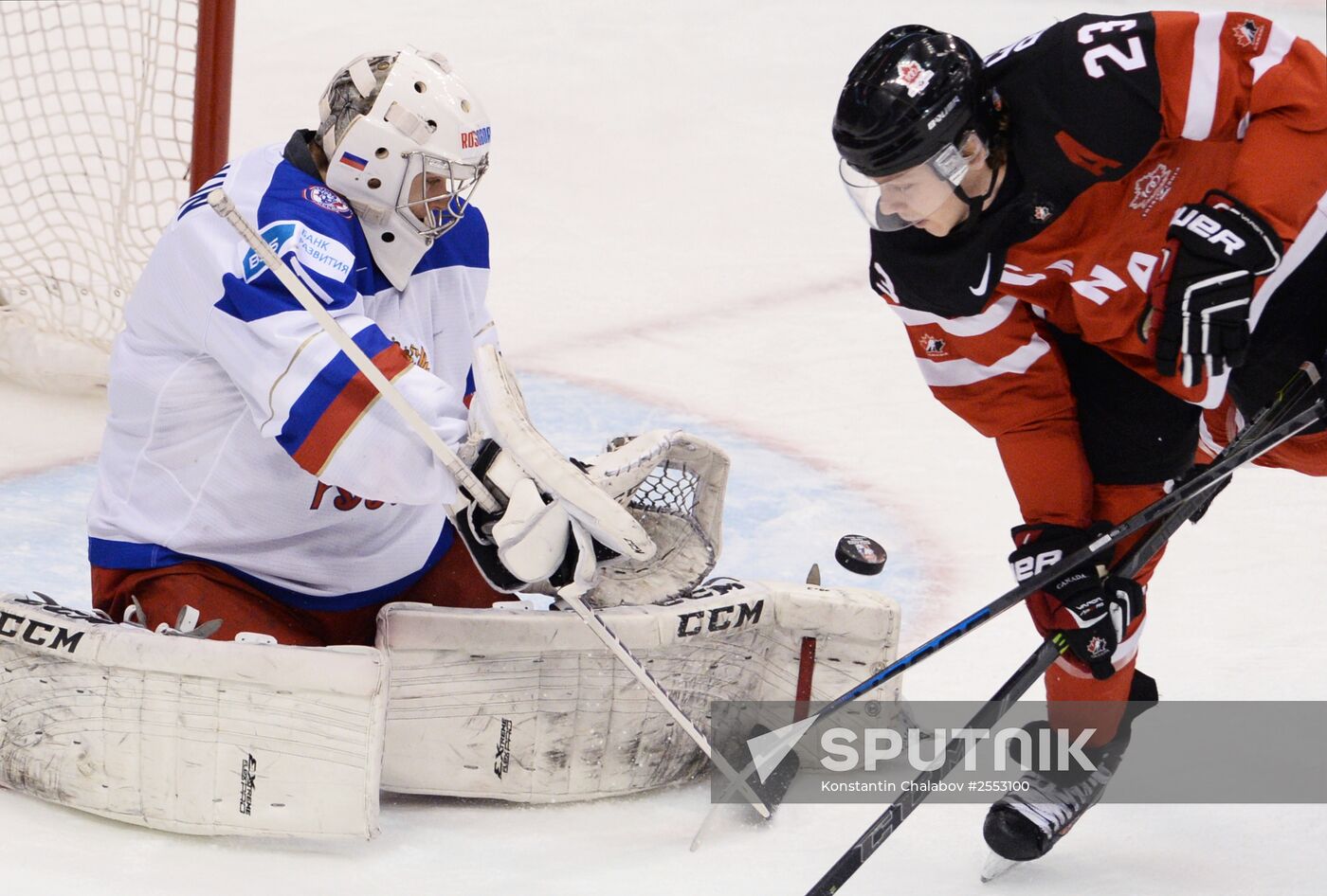 Ice Hockey World Junior Championships. Canada vs. Russia