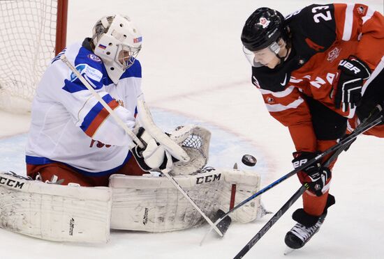 Ice Hockey World Junior Championships. Canada vs. Russia