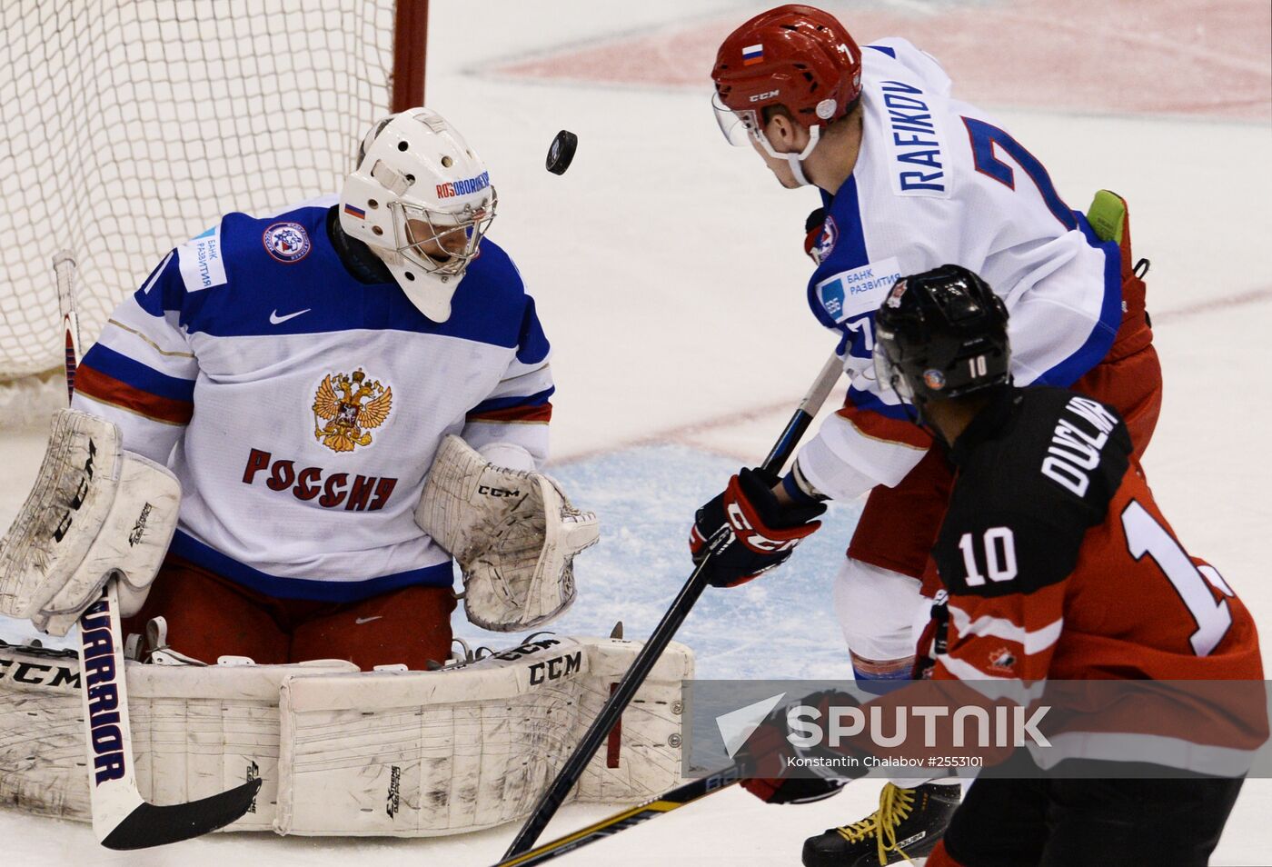 Ice Hockey World Junior Championships. Canada vs. Russia