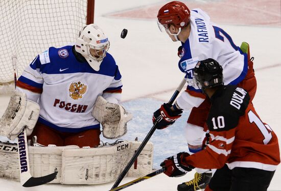 Ice Hockey World Junior Championships. Canada vs. Russia