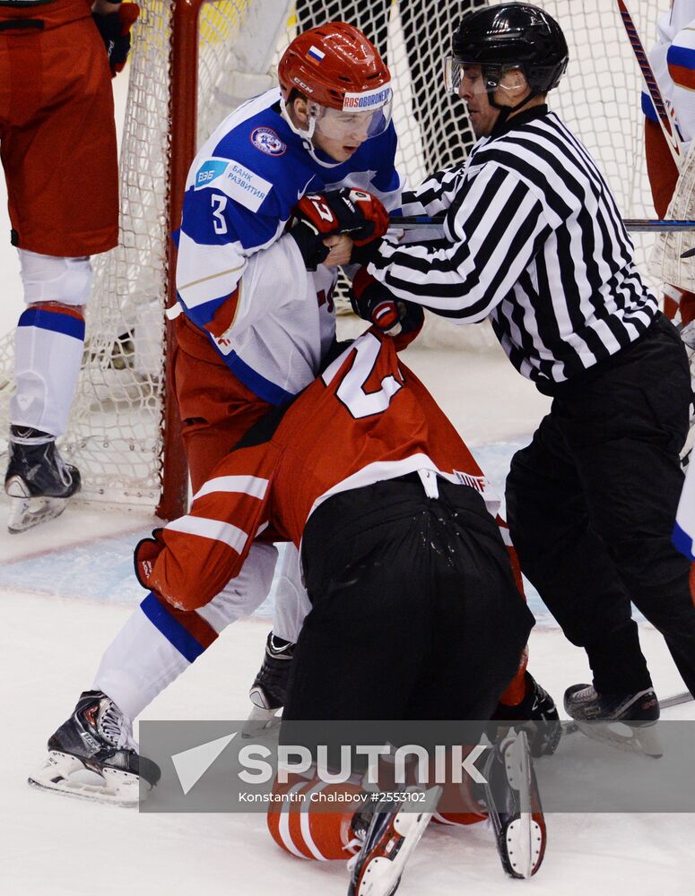 Ice Hockey World Junior Championships. Canada vs. Russia