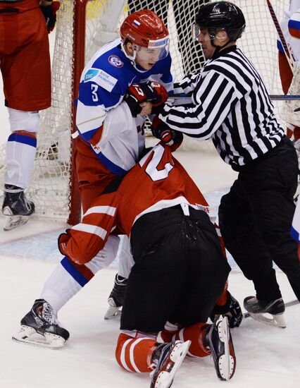 Ice Hockey World Junior Championships. Canada vs. Russia