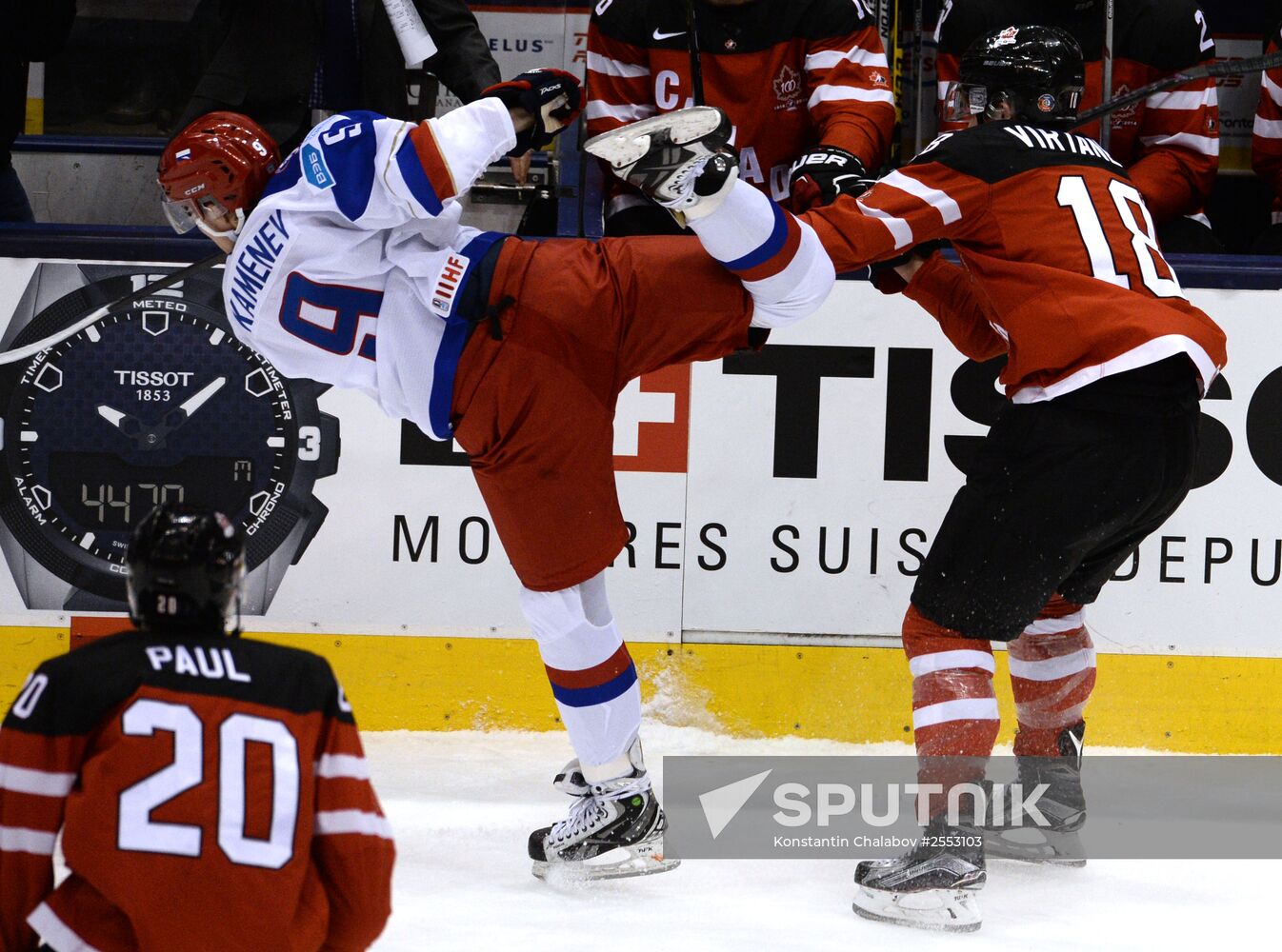 Ice Hockey World Junior Championships. Canada vs. Russia