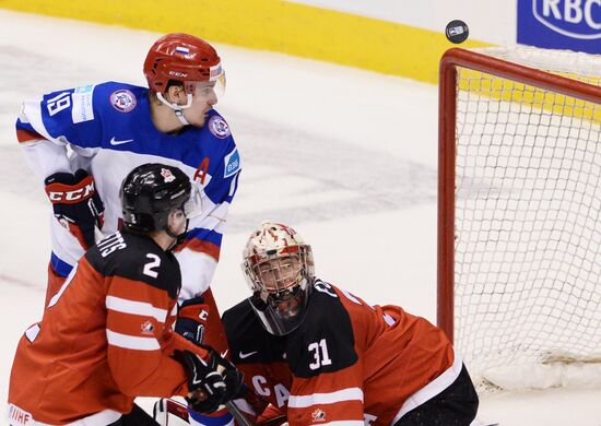 Ice Hockey World Junior Championships. Canada vs. Russia