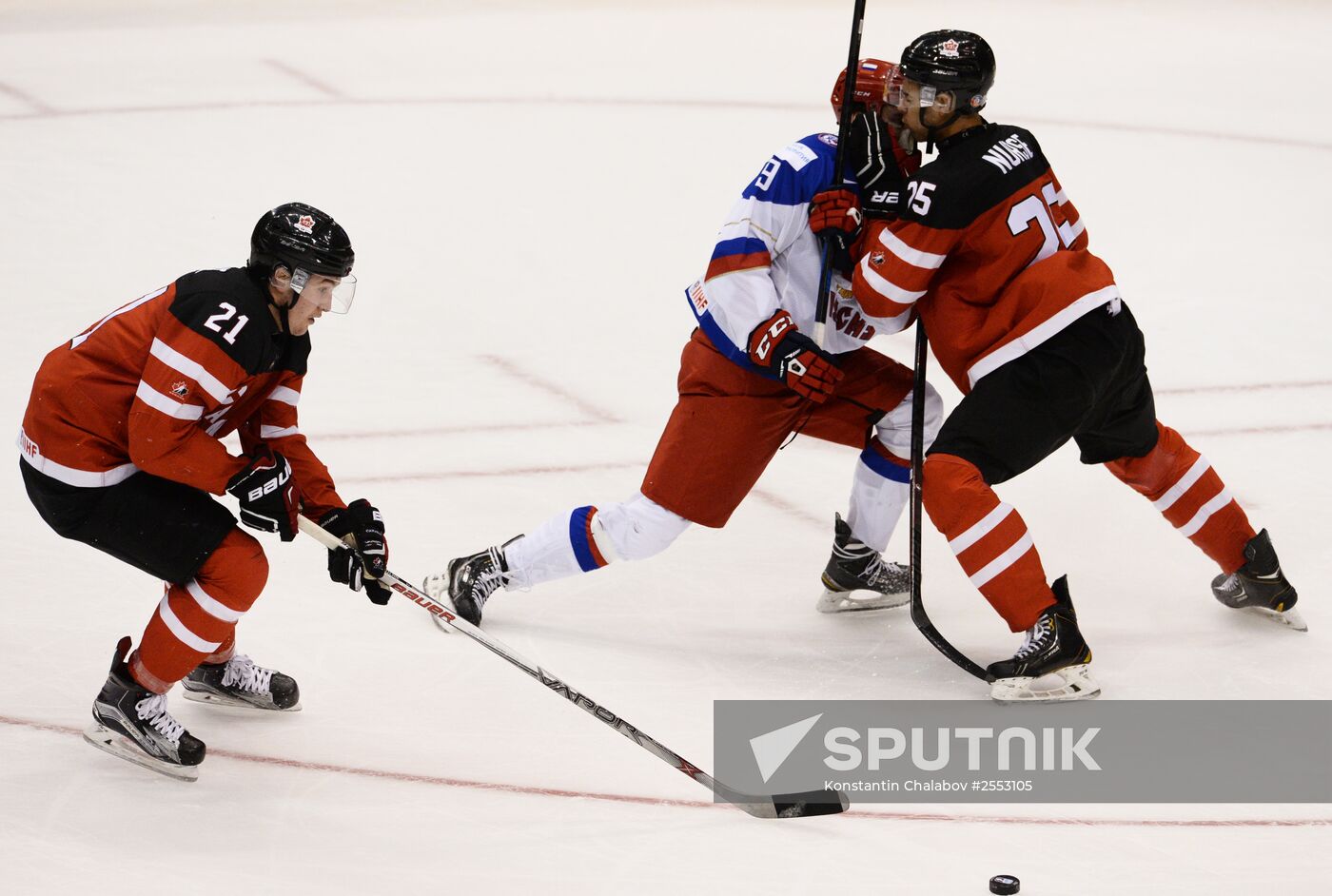 Ice Hockey World Junior Championships. Canada vs. Russia