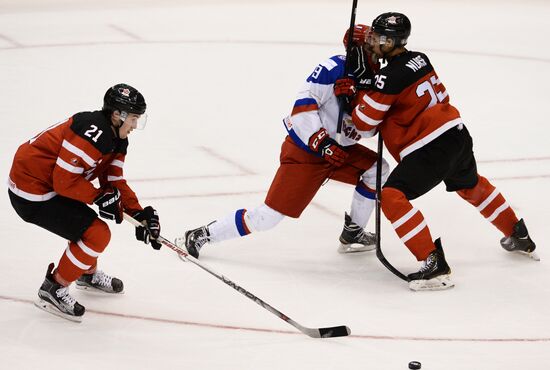 Ice Hockey World Junior Championships. Canada vs. Russia