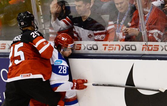 Ice Hockey World Junior Championships. Canada vs. Russia