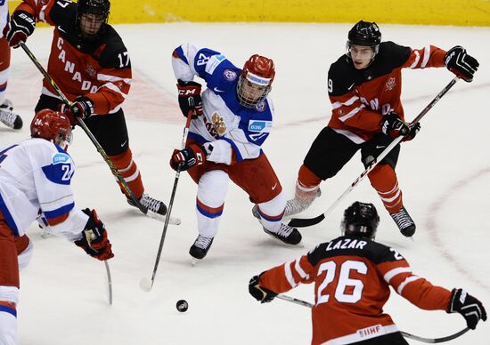 Ice Hockey World Junior Championships. Canada vs. Russia