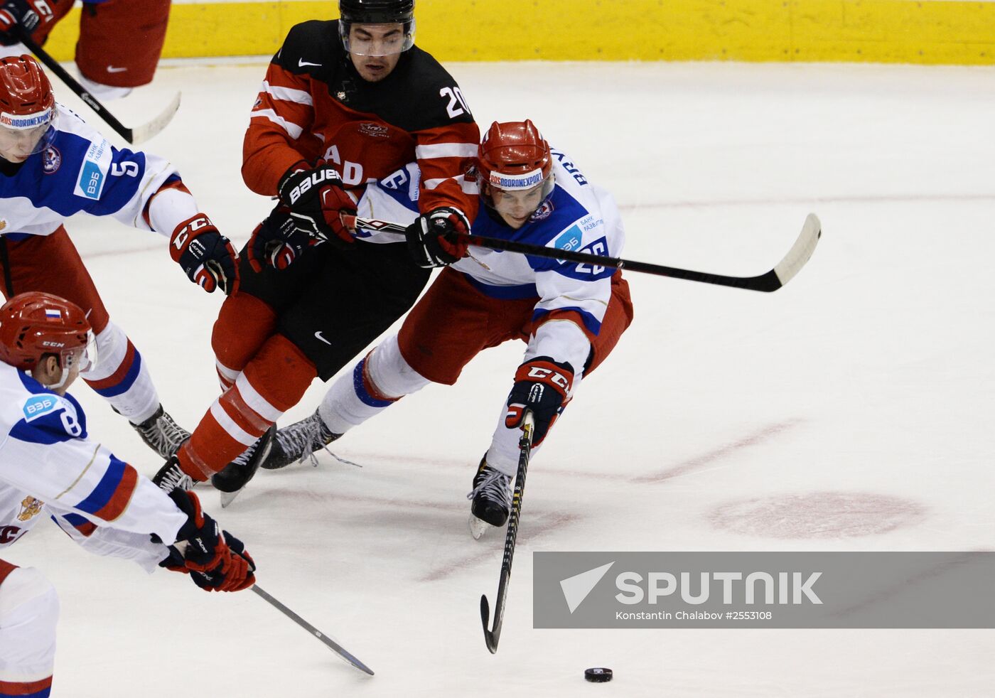 Ice Hockey World Junior Championships. Canada vs. Russia