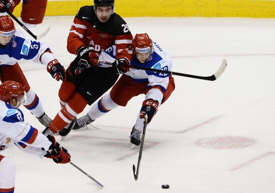 Ice Hockey World Junior Championships. Canada vs. Russia