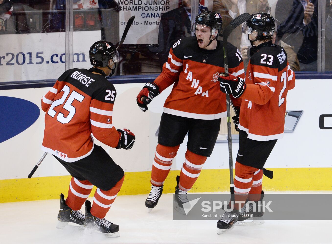 Ice Hockey World Junior Championships. Canada vs. Russia