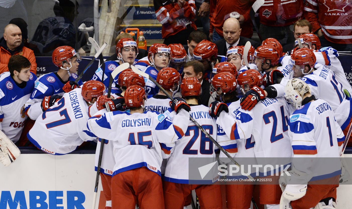 Ice Hockey World Junior Championships. Canada vs. Russia