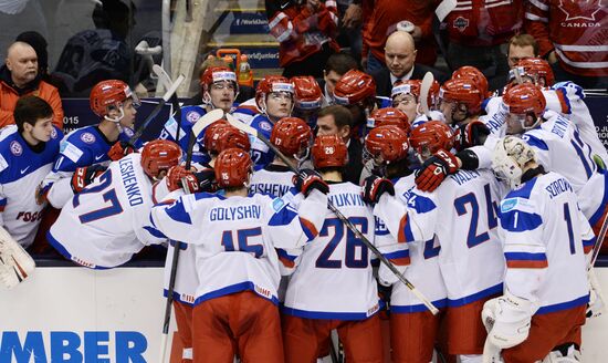 Ice Hockey World Junior Championships. Canada vs. Russia